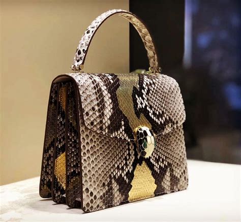 luxury snakeskin bag.